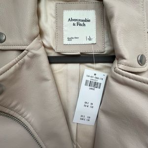 Abercrombie FAUX leather moto jacket